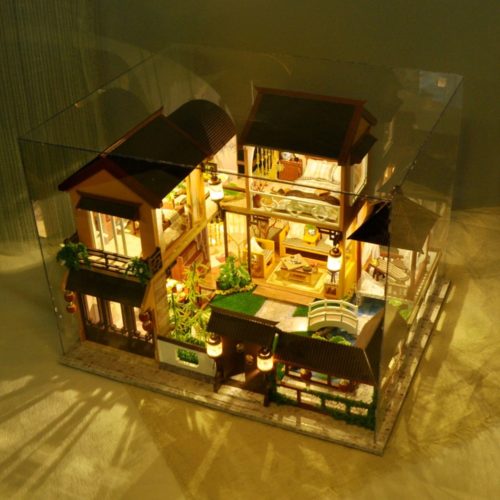 Asian Dollhouse Manor DIY 3D Miniature Kit