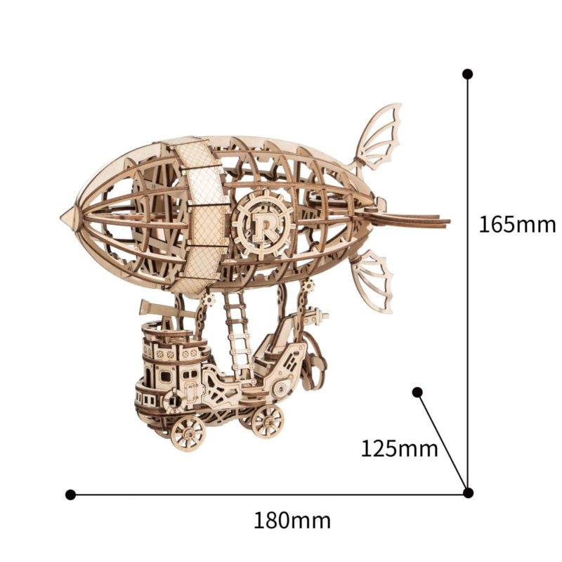 airship modern 3d wooden puzzle 5