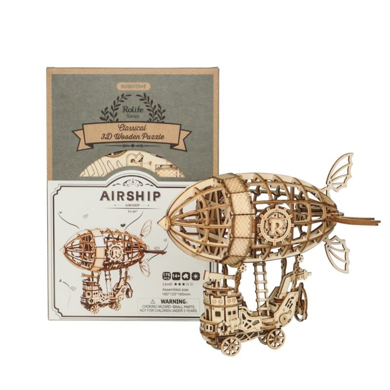 airship modern 3d wooden puzzle 7