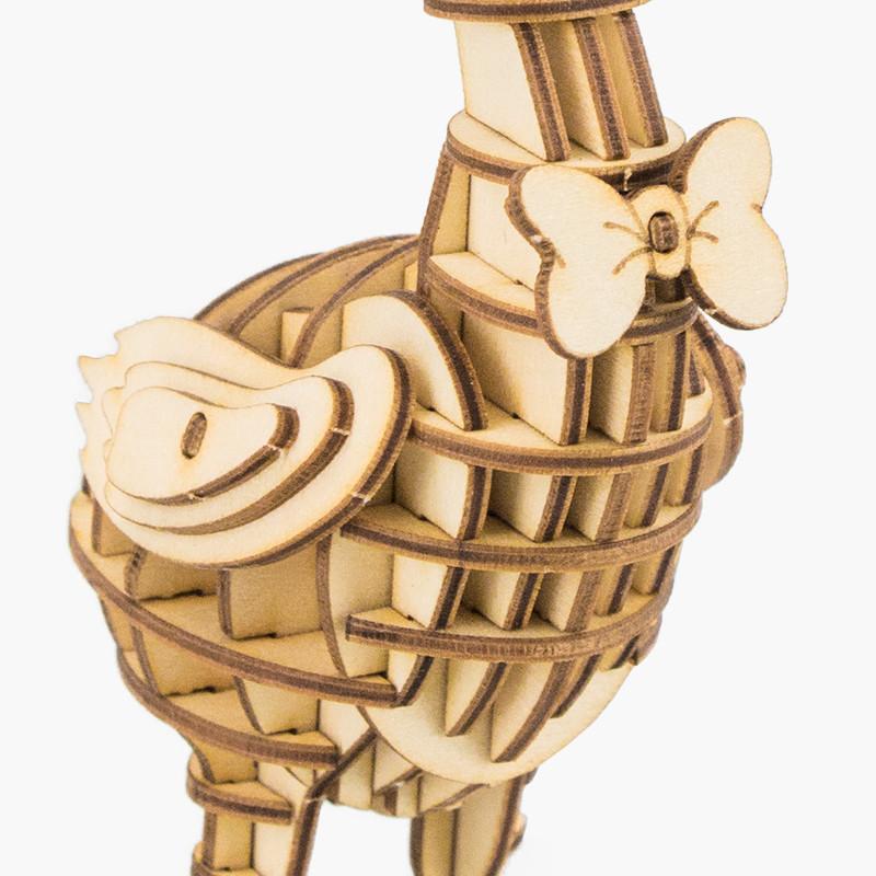 goose modern 3d wooden puzzle farm animals 5