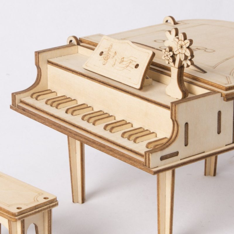 grand piano modern 3d wooden puzzle 2
