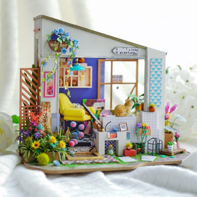 lily s porch robotime diy miniature dollhouse kit 13