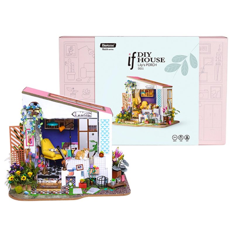 lily s porch robotime diy miniature dollhouse kit 14