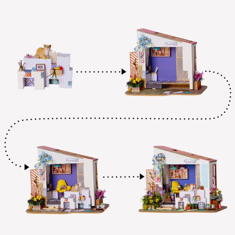 lily s porch robotime diy miniature dollhouse kit 7