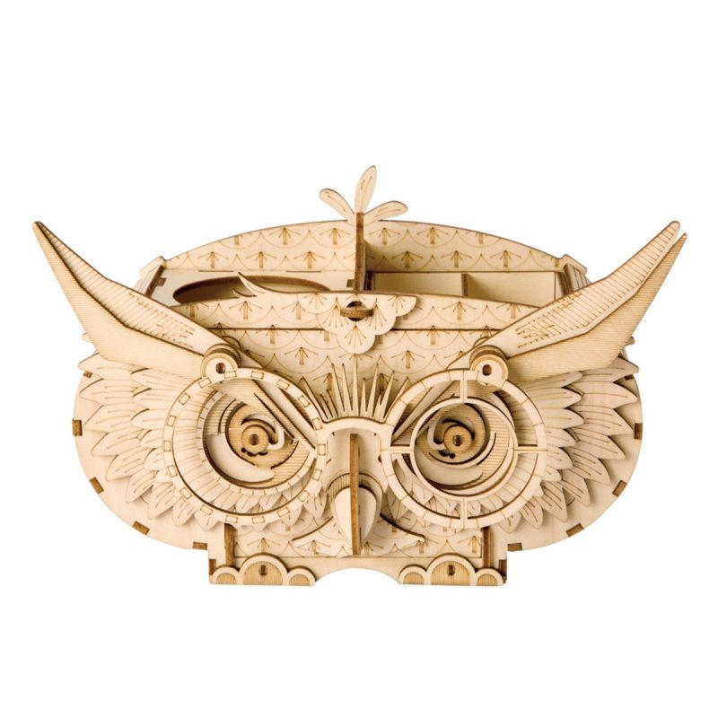 owl box modern 3d wooden puzzle 4