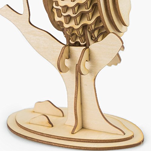owl modern 3d wooden puzzle 2