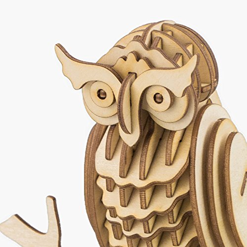 owl modern 3d wooden puzzle