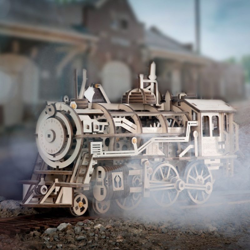 robotime locomotive movement assembled diy mechanical model 5 1