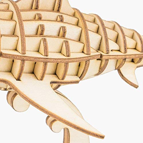 shark modern 3d wooden puzzle 2