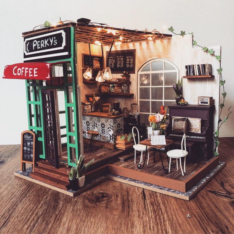 simon s coffee robotime diy miniature dollhouse kit 2