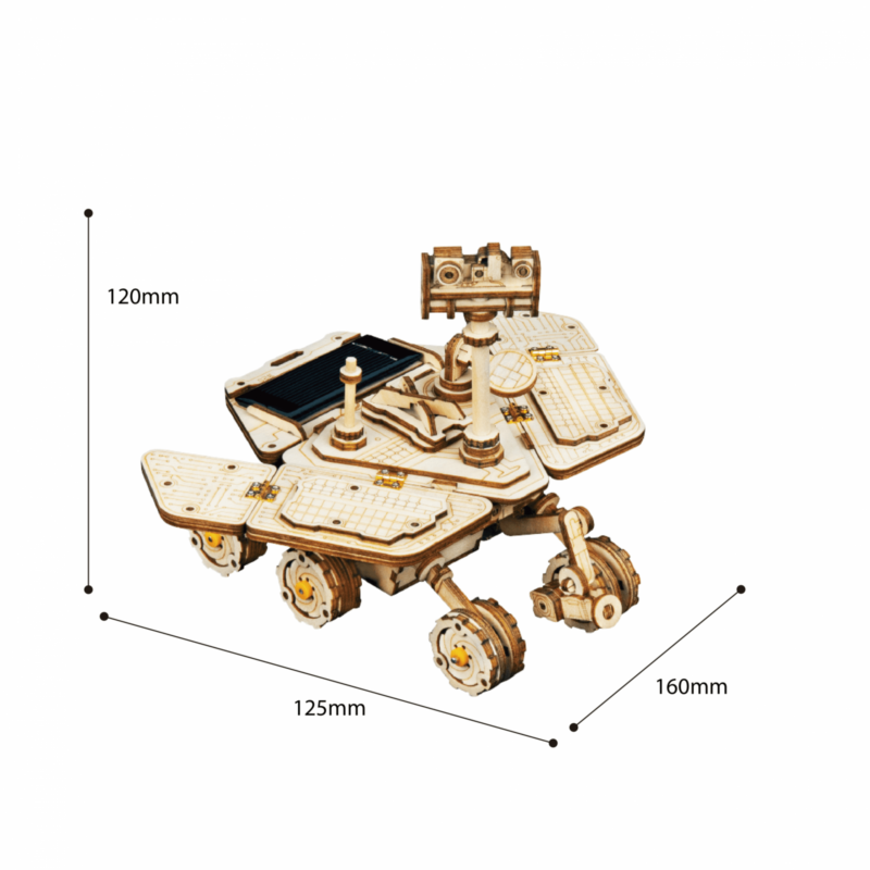 vagabond rover 3d wooden puzzle movement assembled solar energy powered toys space hunting 2