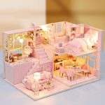 Peaceful Pink Loft DIY Wooden Miniature House