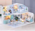 Crush Blue Modern Loft Kit DIY Dollhouse