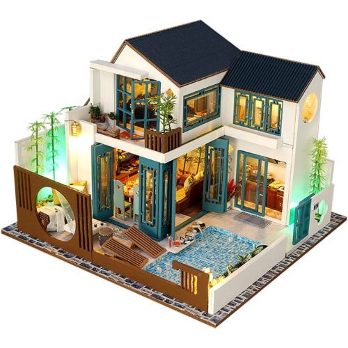 MODEL HOUSE VILLA MODERN RELLINARS. DOMUS KITS 40604 CONSTRUCTION KIT by  Domus Kits