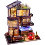 Cutebee Luxury Four Storey Villa DIY 3D Dollhouse Kit English Instruction