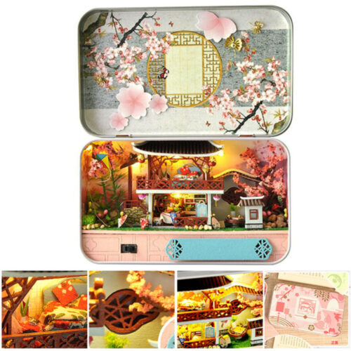 Cherry Blossom Mirror Box Theatre Dollhouse Kit